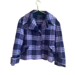 CHEPÈ Italy women’s wool mix coat with large buttons Size small